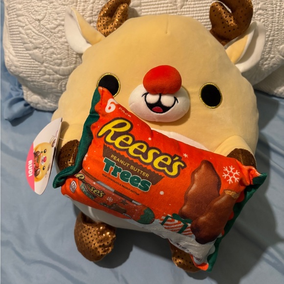 Snackles Christmas Reindeer & Reese’s Peanut Butter 14” Soft Plush Multi color - Picture 4 of 7